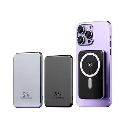 Magnetic Wireless Power Bank, 10000mAh with 20W PD Charging